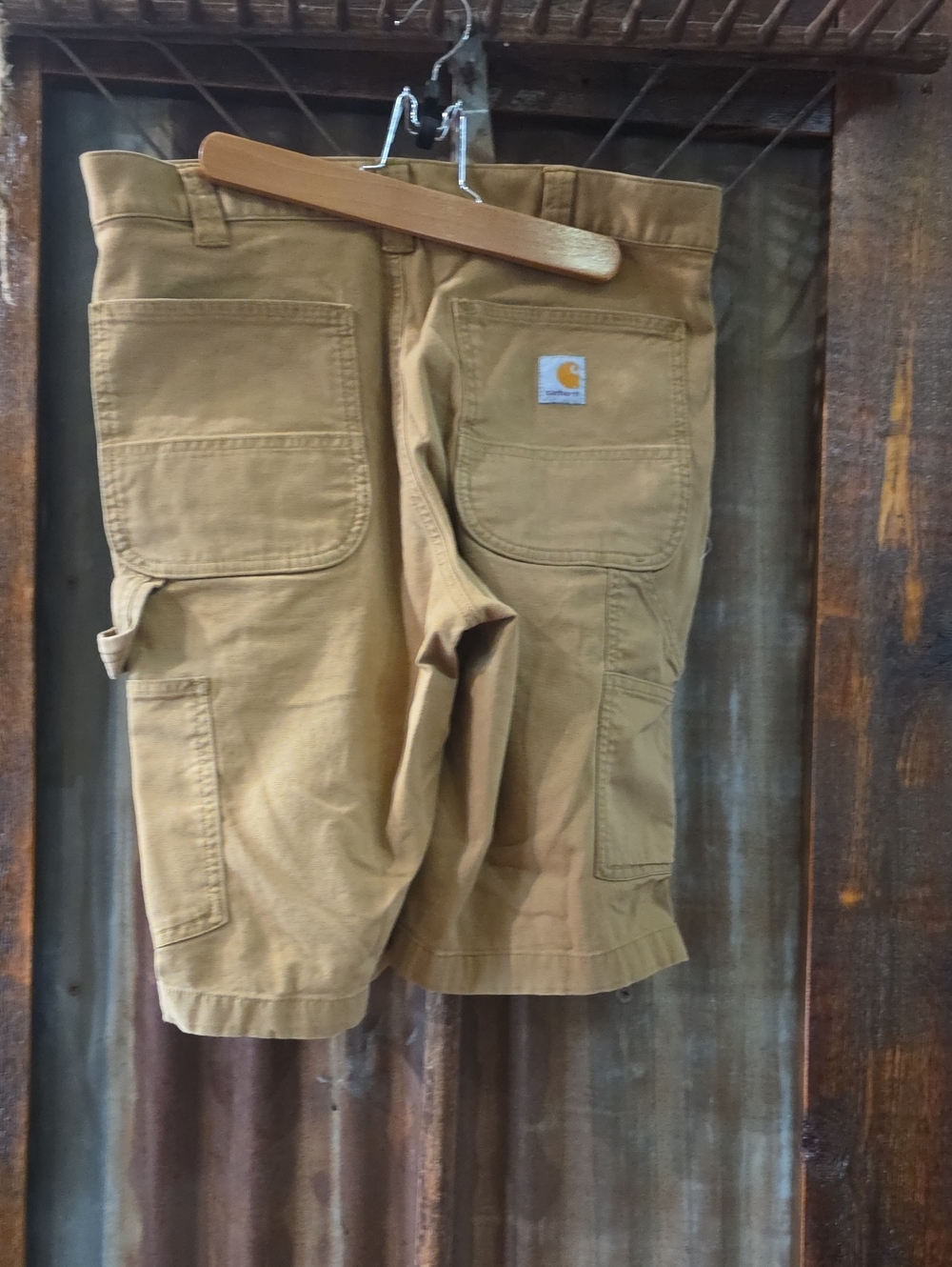 Carhartt Men’s Cargo Work Shorts in Brown Duck Size 33